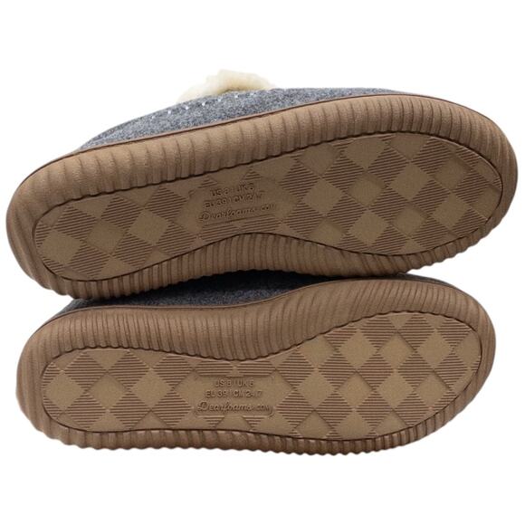 Dearfoams Moritz Energy Return Bootie Slipper Boots Grey Women's Size 8 - Picture 7 of 7